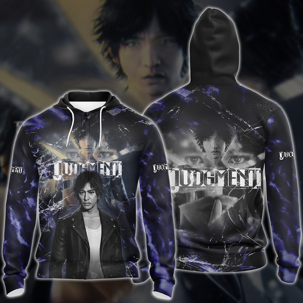 Judgment Video Game 3D All Over Printed T-shirt Tank Top Zip Hoodie Pullover Hoodie Hawaiian Shirt Beach Shorts Jogger Zip Hoodie