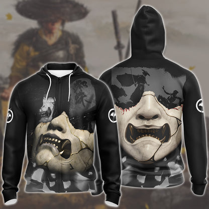 Ghost of Yotei Video Game All Over Printed T-shirt Tank Top Zip Hoodie Pullover Hoodie Hawaiian Shirt Beach Shorts Joggers