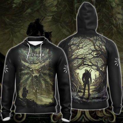 The Witcher Video Game 3D All Over Printed T-shirt Tank Top Zip Hoodie Pullover Hoodie Hawaiian Shirt Beach Shorts Jogger Zip Hoodie