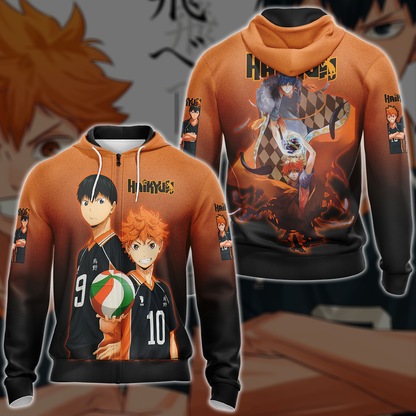 Haikyuu Anime Anime Manga 3D All Over Printed T-shirt Tank Top Zip Hoodie Pullover Hoodie Hawaiian Shirt Beach Shorts Jogger Zip Hoodie