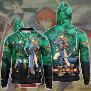 Fire Emblem Blazing Sword Lyndis Video Game All Over Printed T-shirt Tank Top Zip Hoodie Pullover Hoodie Hawaiian Shirt Beach Shorts Joggers Zip Hoodie S 