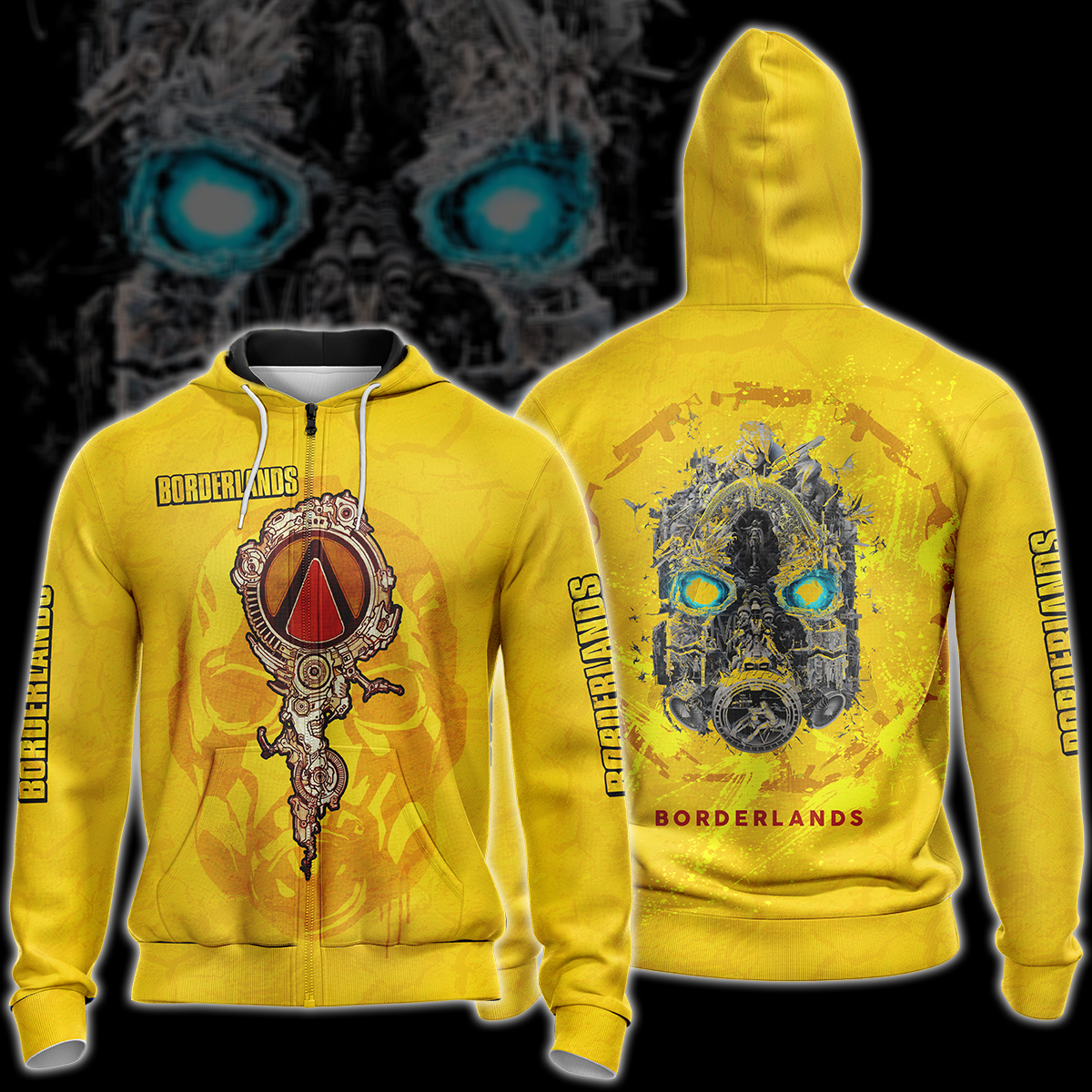 Borderlands Video Game 3D All Over Printed T-shirt Tank Top Zip Hoodie Pullover Hoodie Hawaiian Shirt Beach Shorts Jogger Zip Hoodie