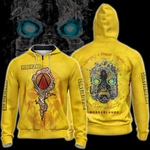 Borderlands Video Game 3D All Over Printed T-shirt Tank Top Zip Hoodie Pullover Hoodie Hawaiian Shirt Beach Shorts Jogger Zip Hoodie S 