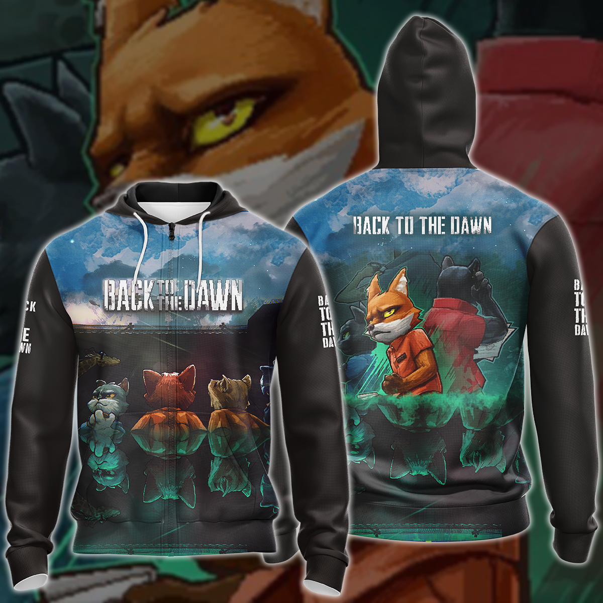 Back to the Dawn Video Game 3D All Over Printed T-shirt Tank Top Zip Hoodie Pullover Hoodie Hawaiian Shirt Beach Shorts Jogger Zip Hoodie