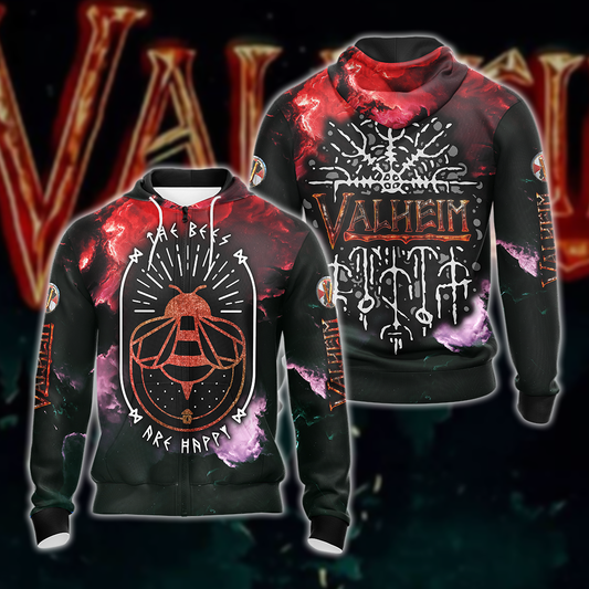 Valheim All 3D Over Print T-shirt Tank Top Zip Hoodie Pullover Hoodie Hawaiian Shirt Beach Shorts Jogger Zip Hoodie