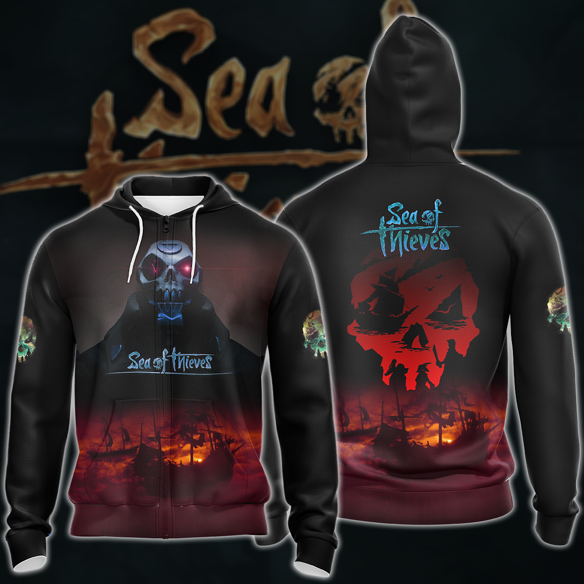 Sea of Thieves Video Game 3D All Over Printed T-shirt Tank Top Zip Hoodie Pullover Hoodie Hawaiian Shirt Beach Shorts Jogger Zip Hoodie