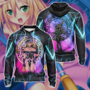 Yu-gi-oh! Dark Magician Girl 3D All Over Print T-shirt Tank Top Zip Hoodie Pullover Hoodie Hawaiian Shirt Beach Shorts Jogger Zip Hoodie S 