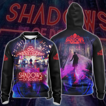Shadows of Doubt Video Game 3D All Over Printed T-shirt Tank Top Zip Hoodie Pullover Hoodie Hawaiian Shirt Beach Shorts Jogger Zip Hoodie