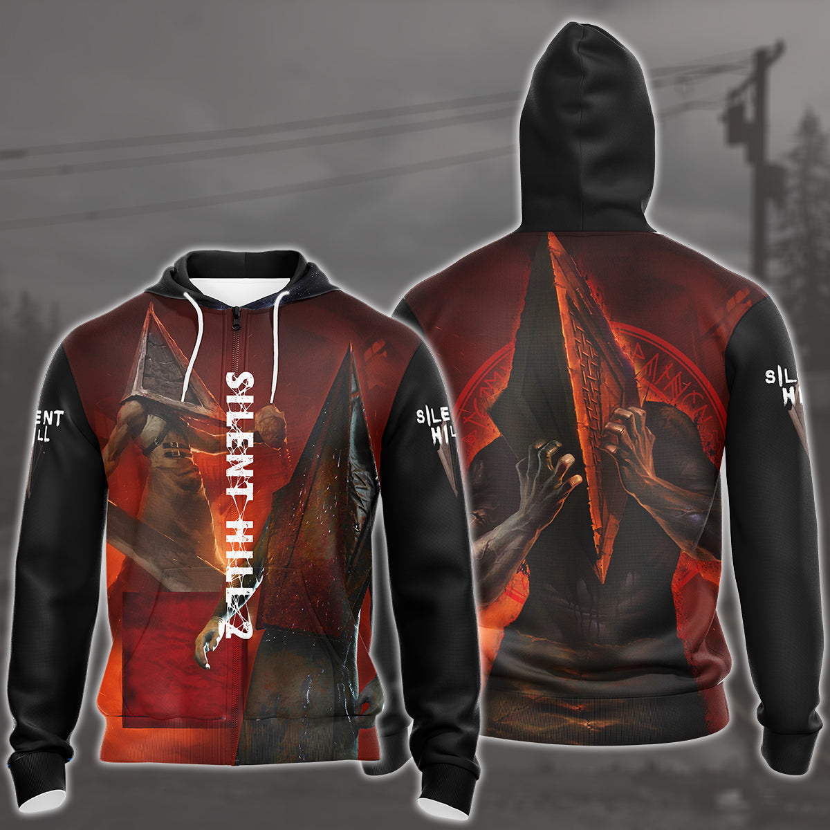 Silent Hill 2 Video Game All Over Printed T-shirt Tank Top Zip Hoodie Pullover Hoodie Hawaiian Shirt Beach Shorts Joggers Zip Hoodie