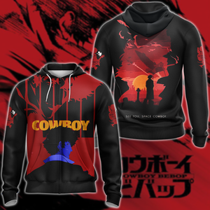 Cowboy Bebop 3D All Over Print T-shirt Tank Top Zip Hoodie Pullover Hoodie Hawaiian Shirt Beach Shorts Jogger Zip Hoodie S 