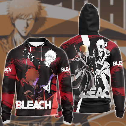 Bleach: Thousand-Year Blood War Manga Anime All Over Printed T-shirt Tank Top Zip Hoodie Pullover Hoodie Hawaiian Shirt Beach Shorts Joggers