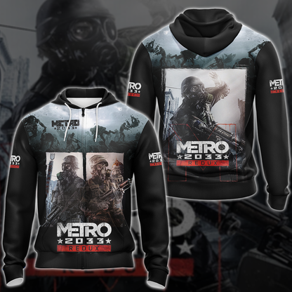 Metro 2033 Redux Video Game 3D All Over Printed T-shirt Tank Top Zip Hoodie Pullover Hoodie Hawaiian Shirt Beach Shorts Jogger Zip Hoodie