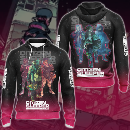 Citizen Sleeper Video Game 3D All Over Printed T-shirt Tank Top Zip Hoodie Pullover Hoodie Hawaiian Shirt Beach Shorts Jogger Zip Hoodie