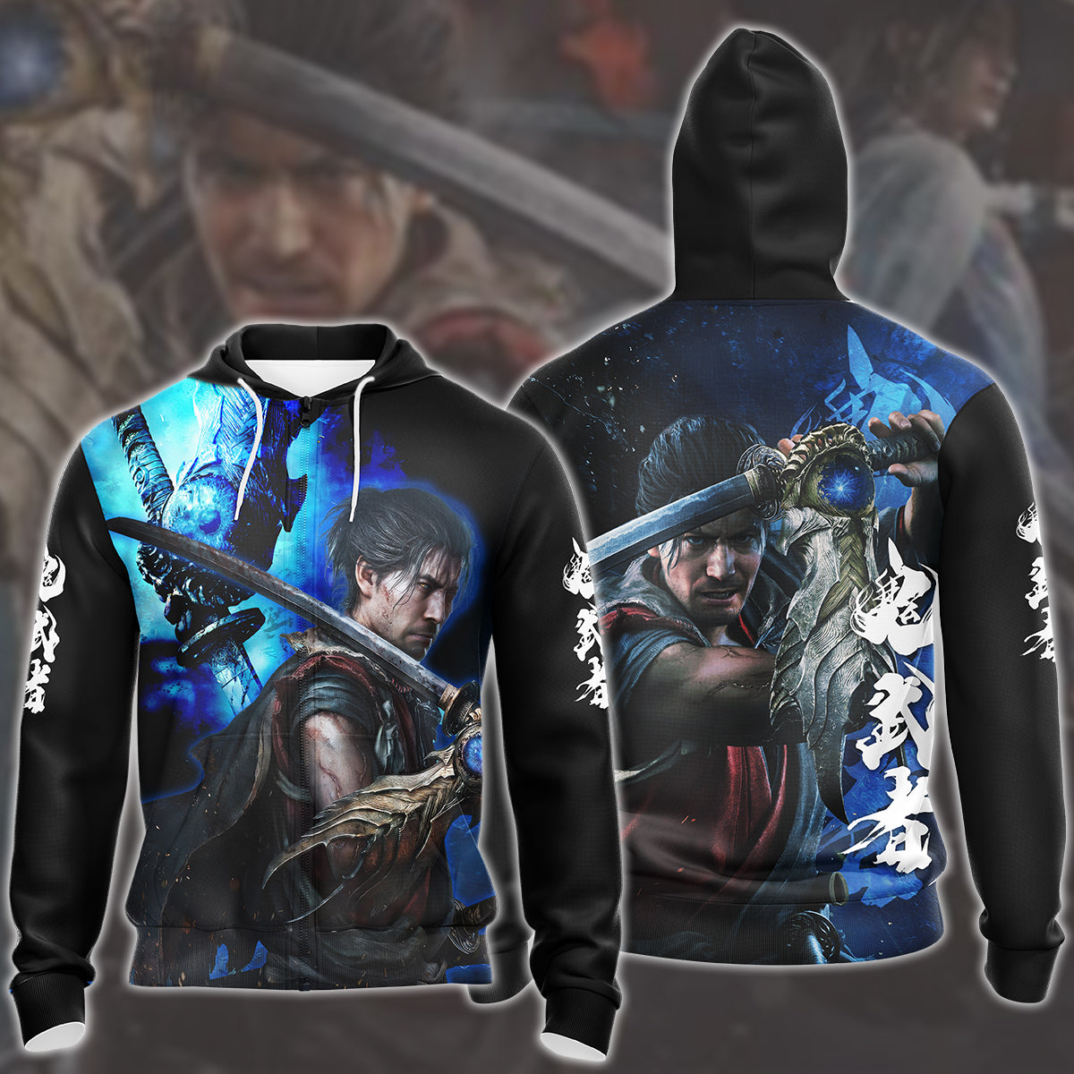 Onimusha: Way of the Sword Video Game All Over Printed T-shirt Tank Top Zip Hoodie Pullover Hoodie Hawaiian Shirt Beach Shorts Joggers