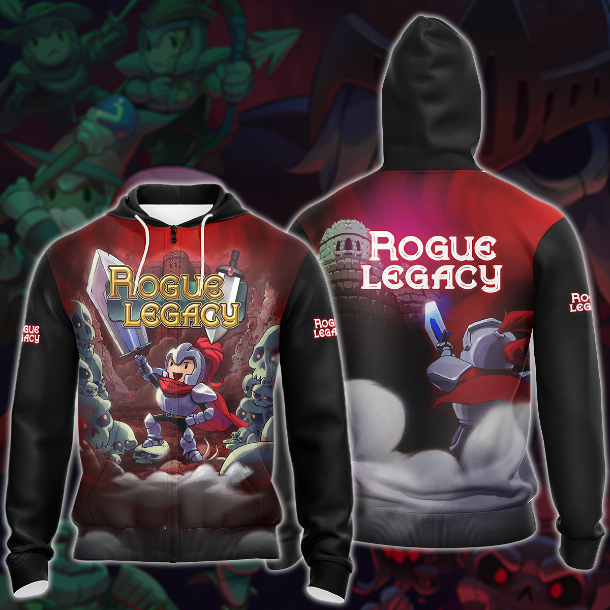 Rogue Legacy 2 Video Game All-Over T-shirt Hoodie Tank Top Hawaiian Shirt Beach Shorts Joggers Zip Hoodie