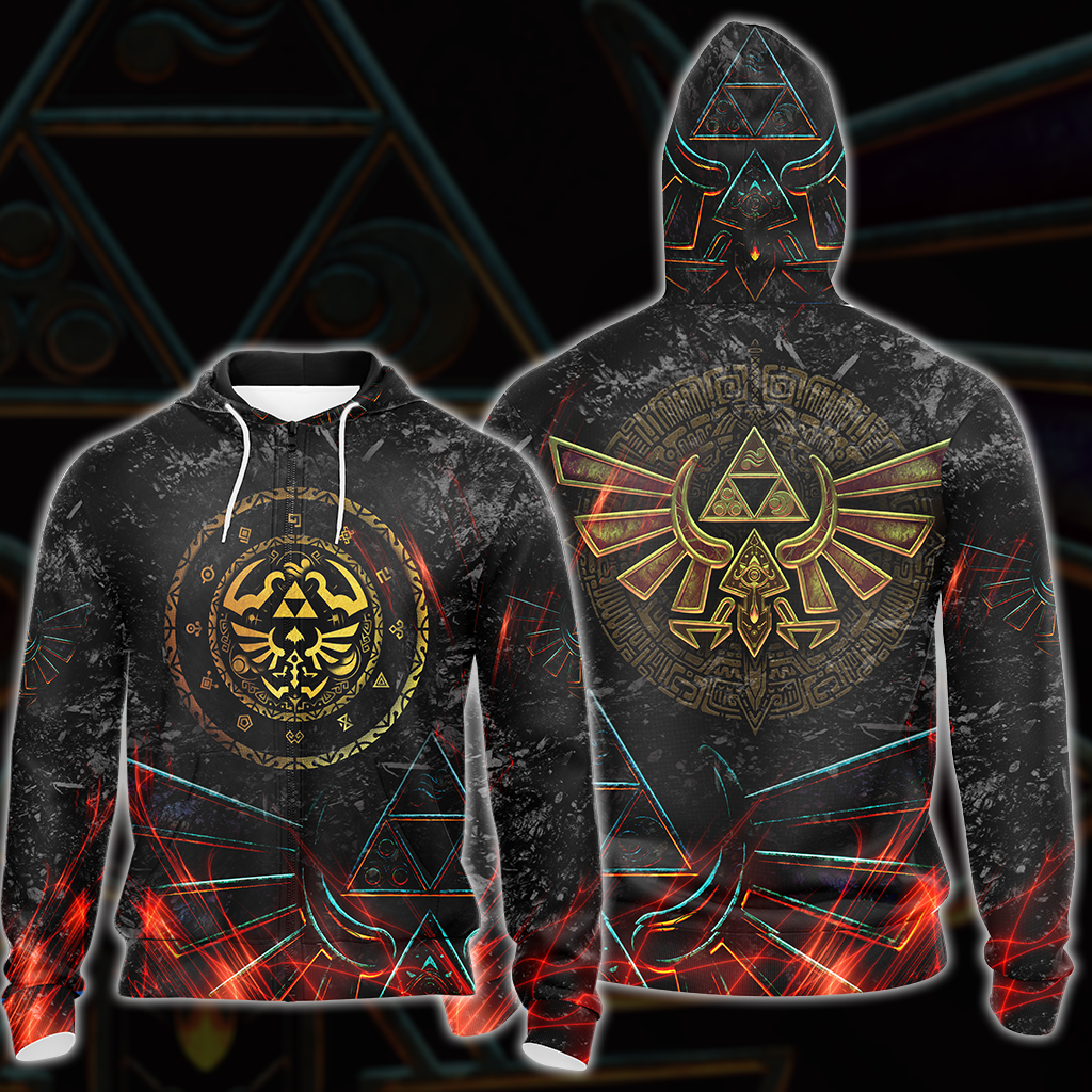 The Legend of Zelda All Over Print T-shirt Tank Top Zip Hoodie Pullover Hoodie Hawaiian Shirt Zip Hoodie
