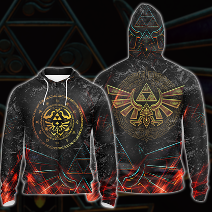 The Legend of Zelda All Over Print T-shirt Tank Top Zip Hoodie Pullover Hoodie Hawaiian Shirt Zip Hoodie