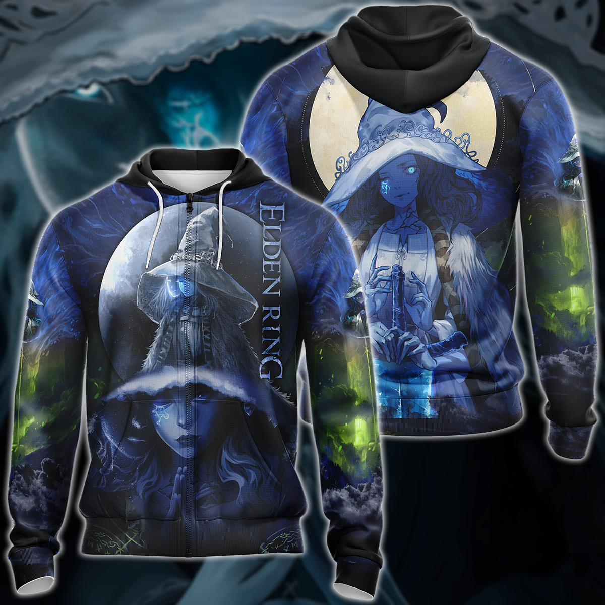 Elden Ring Ranni The Witch (Renna) Video Game 3D All Over Print T-shirt Tank Top Zip Hoodie Pullover Hoodie Hawaiian Shirt Beach Shorts Jogger Zip Hoodie