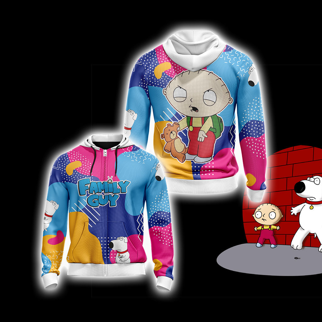 Family Guy Stewie Griffin Unisex 3D T-shirt Zip Hoodie