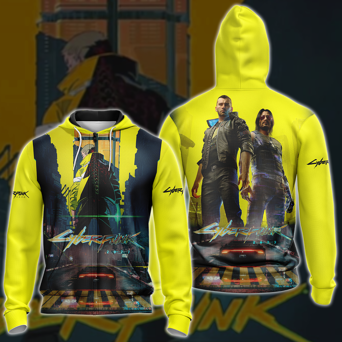 Cyberpunk 2077 Video Game 3D All Over Print T-shirt Tank Top Zip Hoodie Pullover Hoodie Hawaiian Shirt Beach Shorts Jogger Zip Hoodie