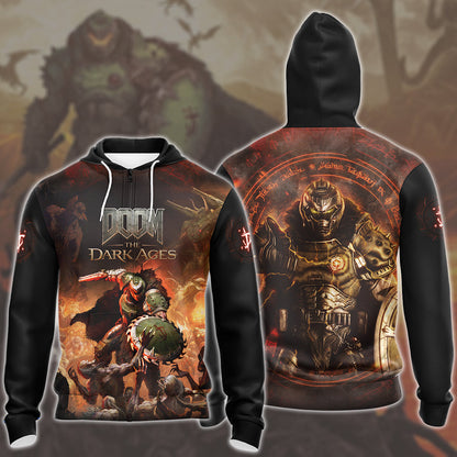 Doom: The Dark Ages Video Game All Over Printed T-shirt Tank Top Zip Hoodie Pullover Hoodie Hawaiian Shirt Beach Shorts Joggers Zip Hoodie