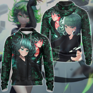 One Punch Man Tatsumaki 3D All Over Print T-shirt Tank Top Zip Hoodie Pullover Hoodie Hawaiian Shirt Beach Shorts Jogger Zip Hoodie S 