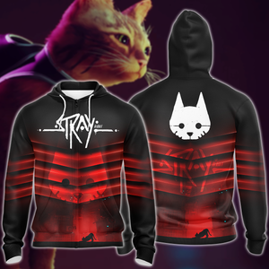 Stray Video Game 3D All Over Print T-shirt Tank Top Zip Hoodie Pullover Hoodie Hawaiian Shirt Beach Shorts Jogger Zip Hoodie S 