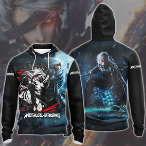 Metal Gear Rising: Revengeance Video Game All Over Printed T-shirt Tank Top Zip Hoodie Pullover Hoodie Hawaiian Shirt Beach Shorts Joggers Zip Hoodie S 