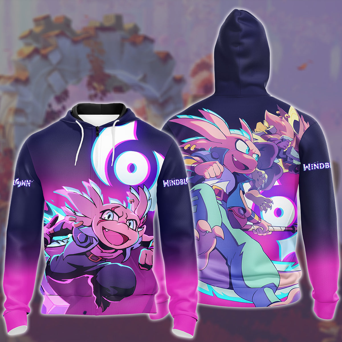 Windblown Video Game All Over Printed T-shirt Tank Top Zip Hoodie Pullover Hoodie Hawaiian Shirt Beach Shorts Joggers
