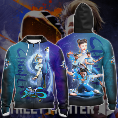 Street Fighter 6 Chun-Li Video Game All-Over T-shirt Hoodie Tank Top Hawaiian Shirt Beach Shorts Joggers Zip Hoodie