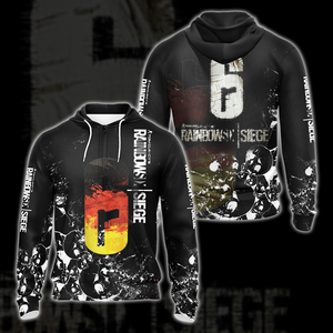 Tom Clancy's Rainbow Six All Over Print T-shirt Tank Top Zip Hoodie Pullover Hoodie Hawaiian Shirt Zip Hoodie S 