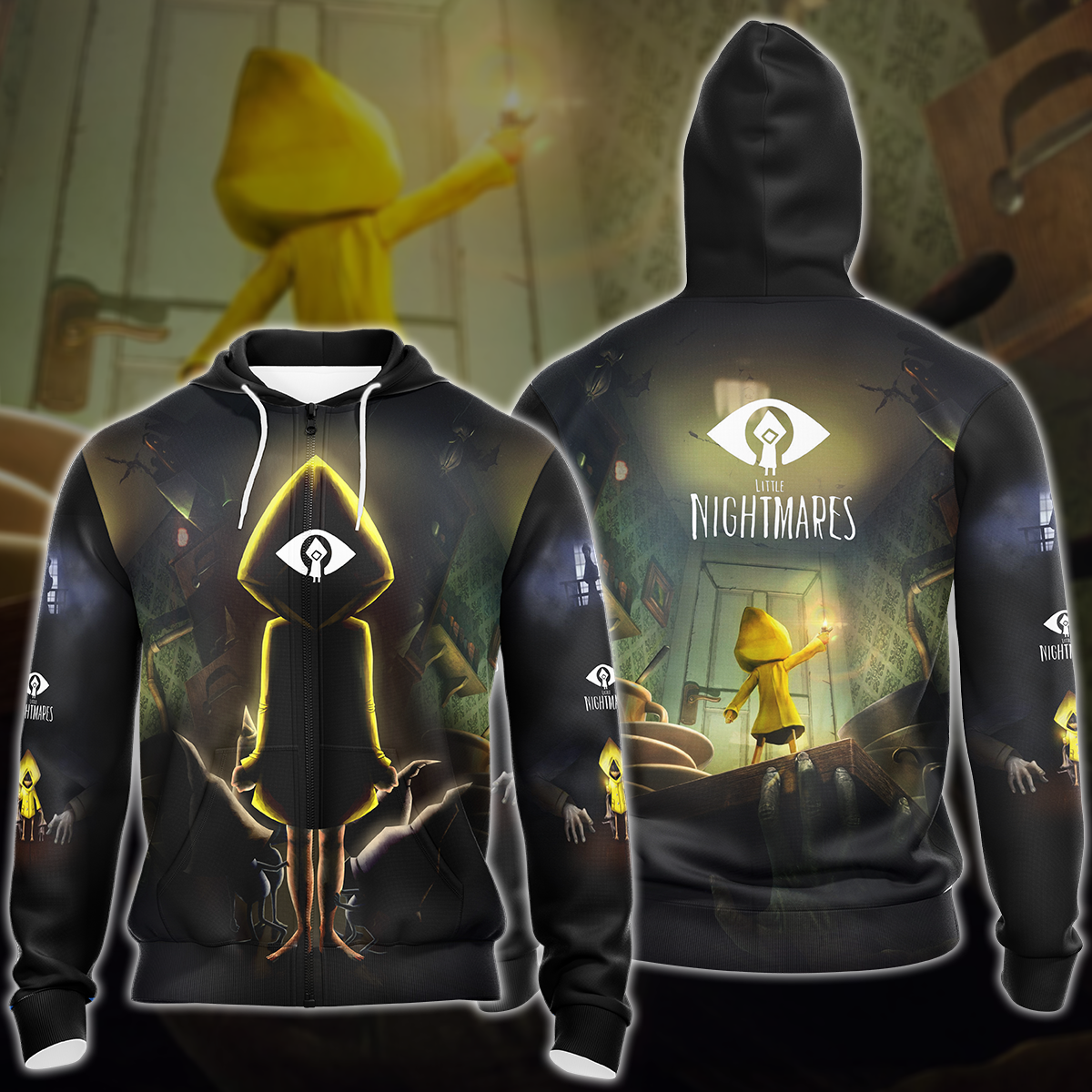 Little Nightmares Video Game 3D All Over Printed T-shirt Tank Top Zip Hoodie Pullover Hoodie Hawaiian Shirt Beach Shorts Jogger Zip Hoodie