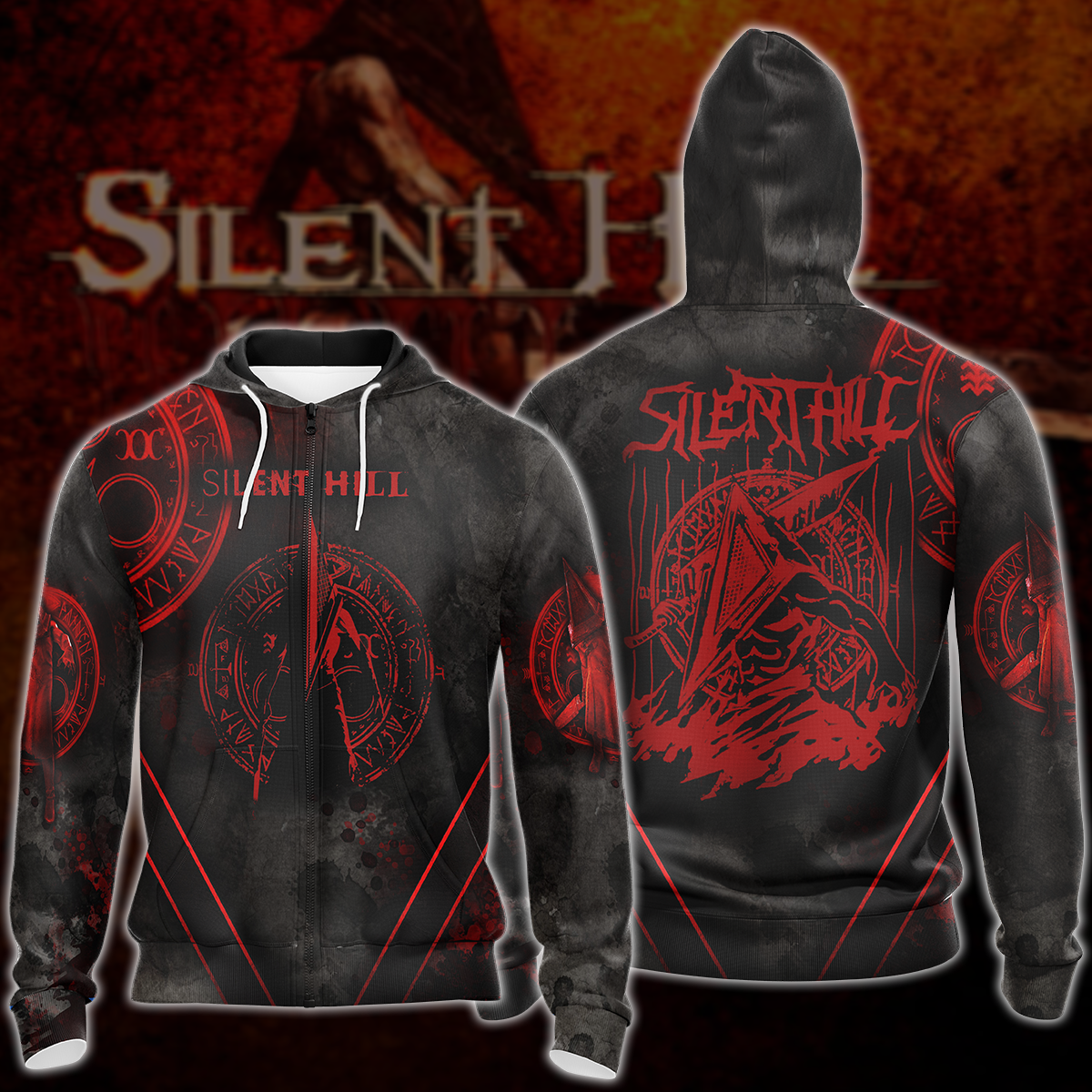 Silent Hill Video Game 3D All Over Printed T-shirt Tank Top Zip Hoodie Pullover Hoodie Hawaiian Shirt Beach Shorts Jogger Zip Hoodie