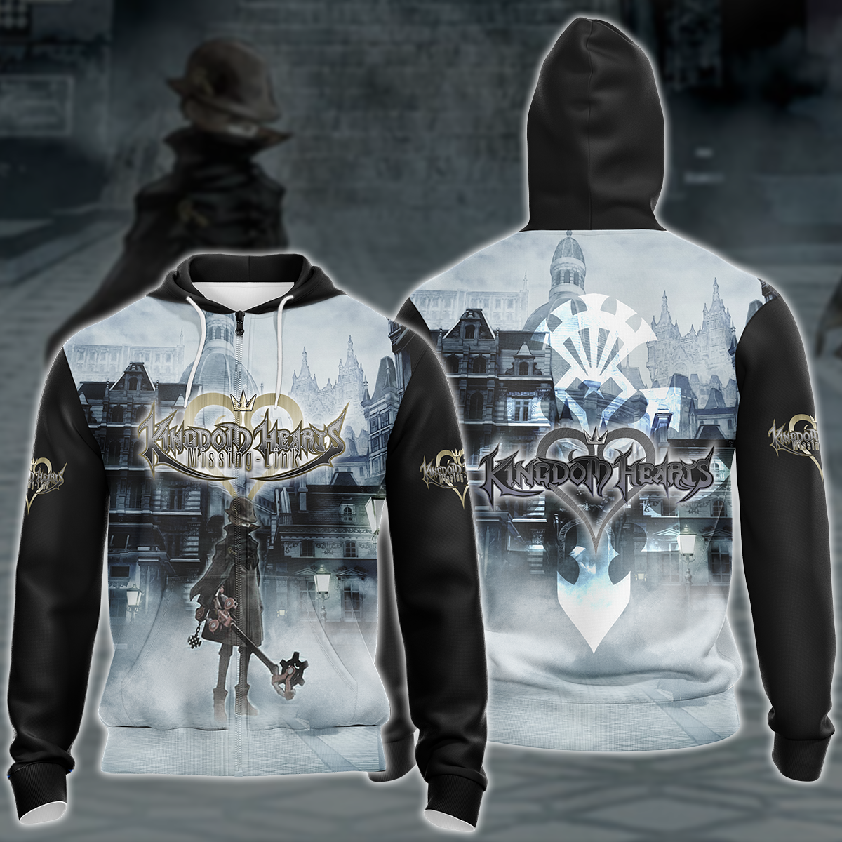 Kingdom Hearts: Missing Link Video Game 3D All Over Printed T-shirt Tank Top Zip Hoodie Pullover Hoodie Hawaiian Shirt Beach Shorts Jogger Zip Hoodie