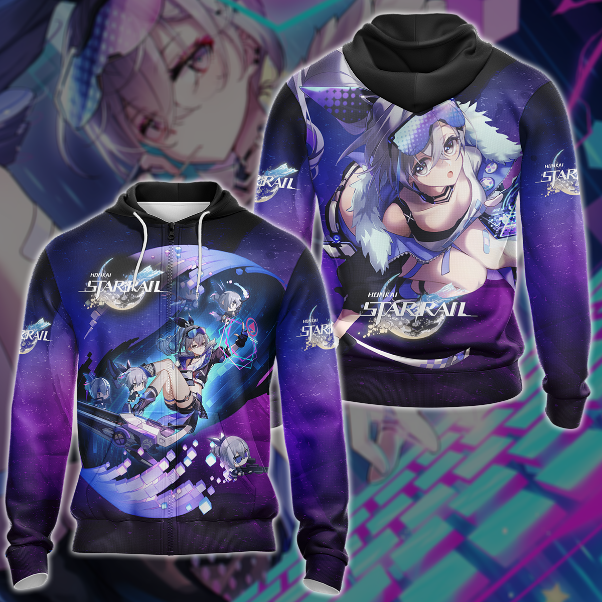 Honkai Star Rail Video Game 3D All Over Printed T-shirt Tank Top Zip Hoodie Pullover Hoodie Hawaiian Shirt Beach Shorts Jogger Zip Hoodie