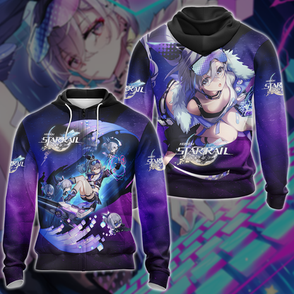 Honkai Star Rail Video Game 3D All Over Printed T-shirt Tank Top Zip Hoodie Pullover Hoodie Hawaiian Shirt Beach Shorts Jogger Zip Hoodie