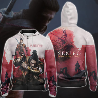Sekiro: Shadows Die Twice Video Game 3D All Over Printed T-shirt Tank Top Zip Hoodie Pullover Hoodie Hawaiian Shirt Beach Shorts Jogger Zip Hoodie