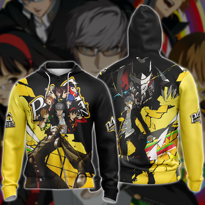 Persona 4 Golden Video Game 3D All Over Printed T-shirt Tank Top Zip Hoodie Pullover Hoodie Hawaiian Shirt Beach Shorts Jogger Zip Hoodie