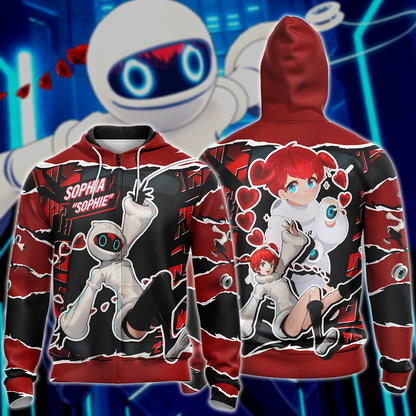 Persona 5 Strikers Sophia Video Game 3D All Over Print T-shirt Tank Top Zip Hoodie Pullover Hoodie Hawaiian Shirt Beach Shorts Jogger Zip Hoodie