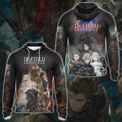 The DioField Chronicle Video Game 3D All Over Print T-shirt Tank Top Zip Hoodie Pullover Hoodie Hawaiian Shirt Beach Shorts Jogger Zip Hoodie