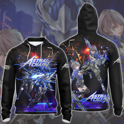 Astral Chain Video Game All Over Printed T-shirt Tank Top Zip Hoodie Pullover Hoodie Hawaiian Shirt Beach Shorts Joggers Zip Hoodie
