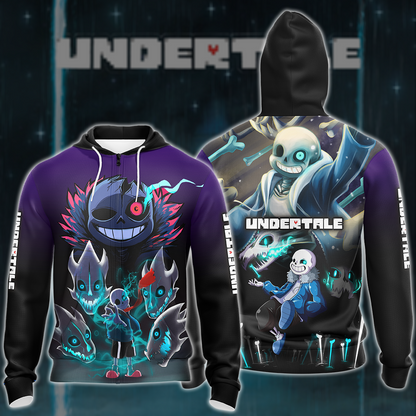 Undertale Video Game 3D All Over Printed T-shirt Tank Top Zip Hoodie Pullover Hoodie Hawaiian Shirt Beach Shorts Joggers Zip Hoodie