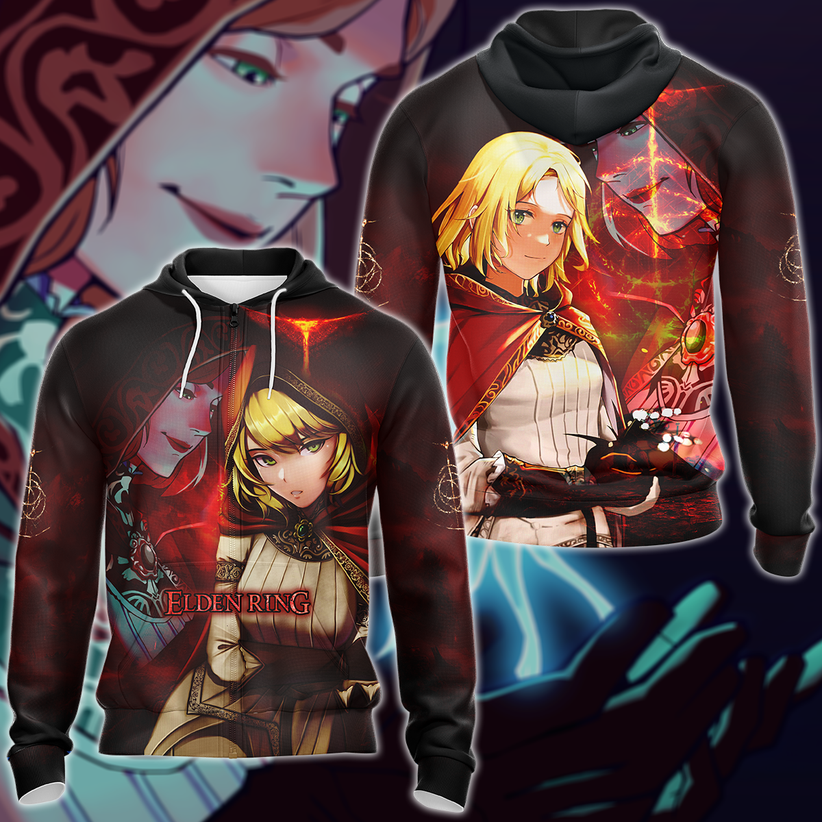 Elden Ring Roderika Video Game 3D All Over Print T-shirt Tank Top Zip Hoodie Pullover Hoodie Hawaiian Shirt Beach Shorts Jogger Zip Hoodie