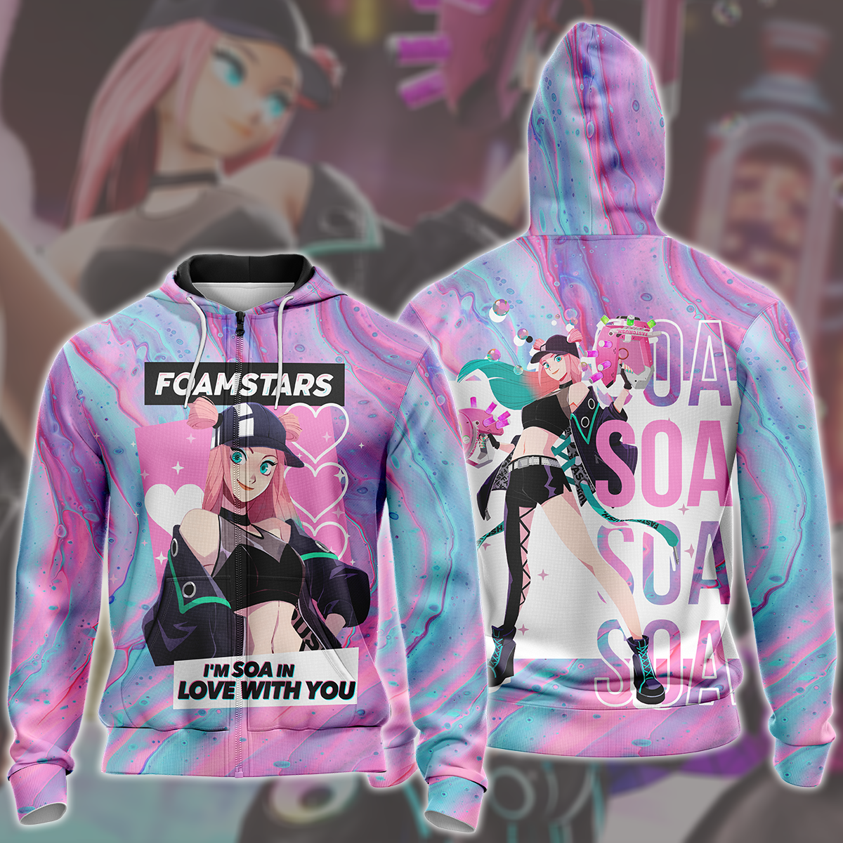 Foamstars Video Game All Over Printed T-shirt Tank Top Zip Hoodie Pullover Hoodie Hawaiian Shirt Beach Shorts Joggers Zip Hoodie