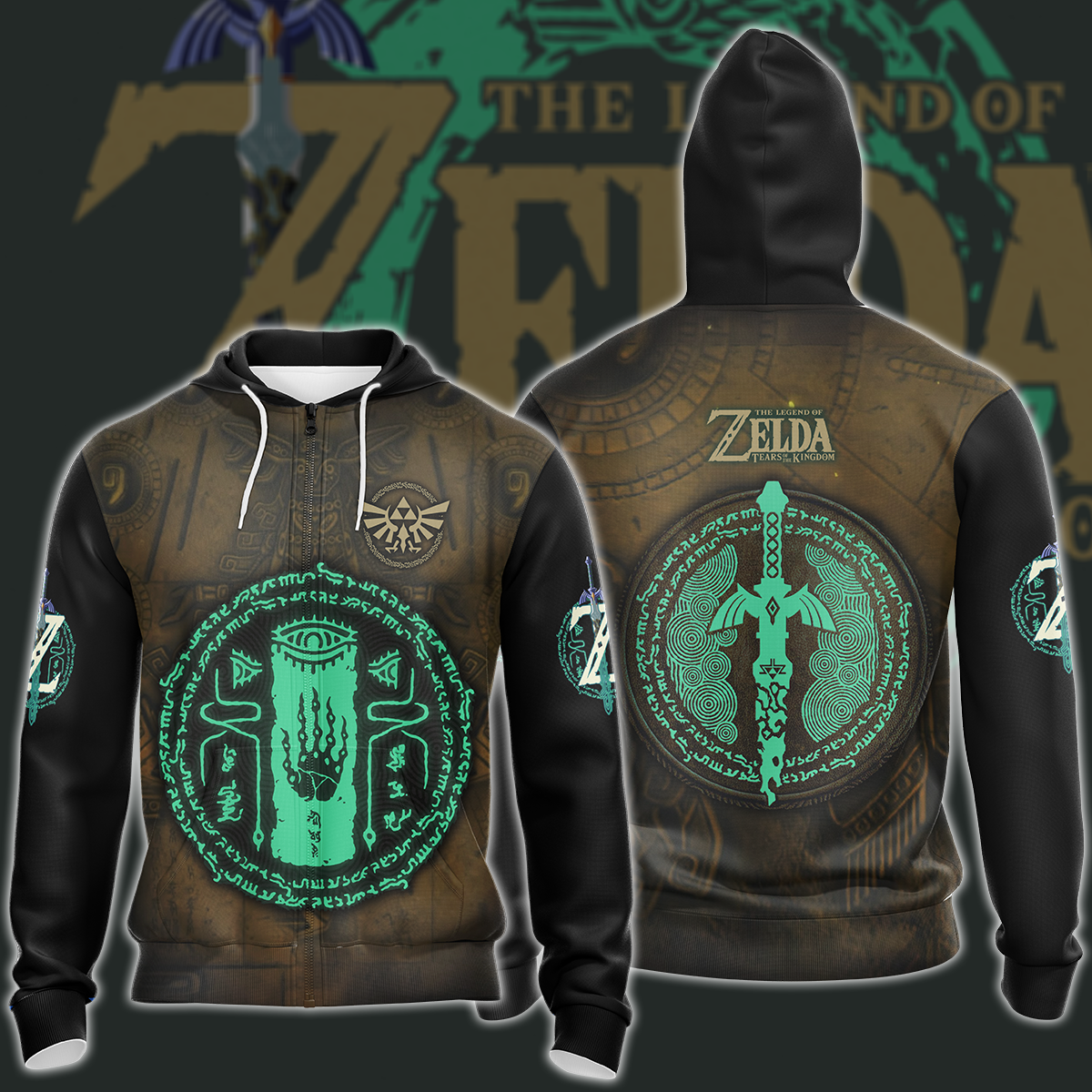 The Legend of Zelda: Tears of the Kingdom Video Game 3D All Over Printed T-shirt Tank Top Zip Hoodie Pullover Hoodie Hawaiian Shirt Beach Shorts Jogger Zip Hoodie