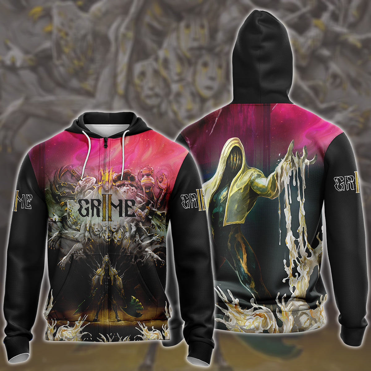 Grime II Video Game All Over Printed T-shirt Tank Top Zip Hoodie Pullover Hoodie Hawaiian Shirt Beach Shorts Joggers