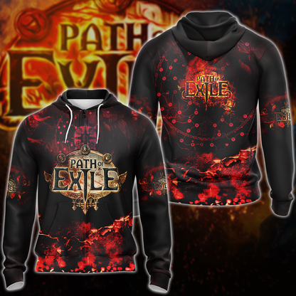 Path Of Exile Video Game 3D All Over Print T-shirt Tank Top Zip Hoodie Pullover Hoodie Hawaiian Shirt Beach Shorts Jogger Zip Hoodie