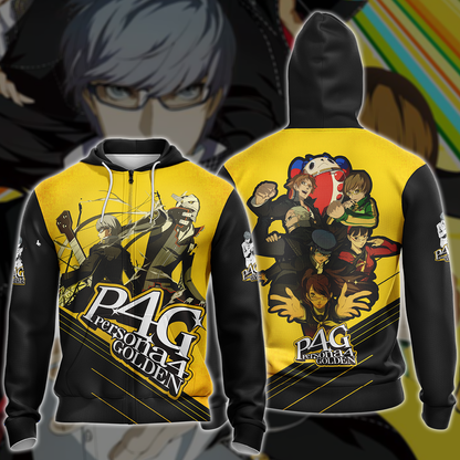 Persona 4 Golden Video Game 3D All Over Printed T-shirt Tank Top Zip Hoodie Pullover Hoodie Hawaiian Shirt Beach Shorts Jogger Zip Hoodie