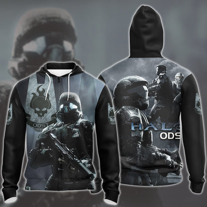 Halo ODST Video Game All Over Printed T-shirt Tank Top Zip Hoodie Pullover Hoodie Hawaiian Shirt Beach Shorts Joggers