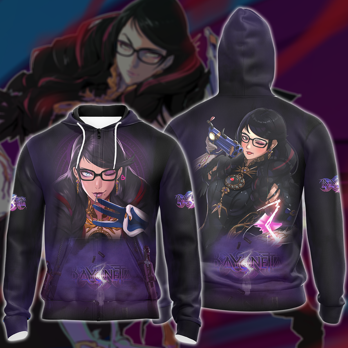 Bayonetta 3 Video Game 3D All Over Print T-shirt Tank Top Zip Hoodie Pullover Hoodie Hawaiian Shirt Beach Shorts Jogger Zip Hoodie